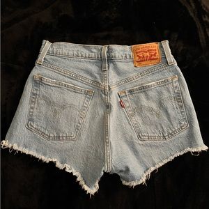 women’s levi’s denim 501 shorts